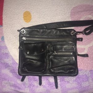 Fossil black leather purse